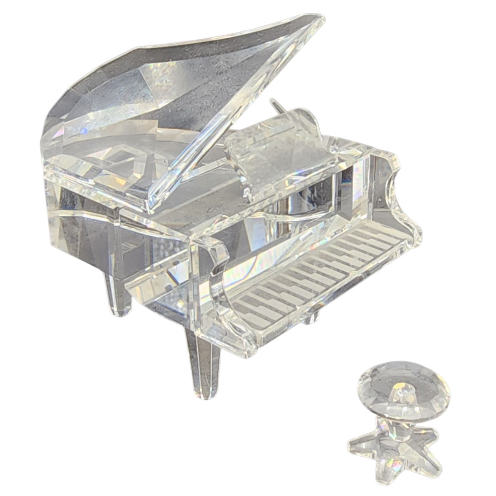 SWAROVSKI Figurine Piano Grand with Stool 174506